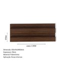 Ver imagem 3 de Painel Ripado de Poliestireno 12CMX1,9cm Barra 2,85 Metro Linear Nogueira Graddus
