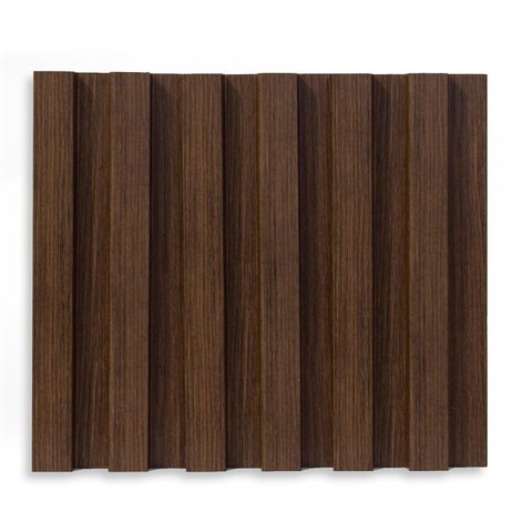 Painel Ripado de Poliestireno 12CMX1,9cm Barra 2,85 Metro Linear Nogueira Graddus