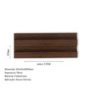 Ver imagem 3 de Painel Ripado de Poliestireno 12CMX1,9cm Barra 2,85 Metro Linear Nogueira Graddus
