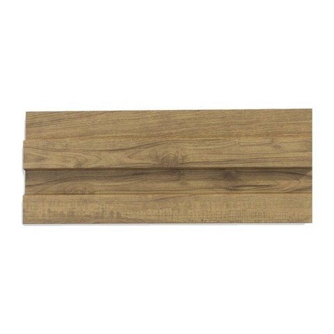 Painel Ripado de Poliestireno 12CMX1,9cm Barra 2,85METRO Linear Carvalho Graddus