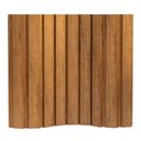 Ver imagem 3 de Painel Ripado de Poliestireno Angular 4,7CMX2CM Barra de 2,85 Metro Linear Carvalho Graddus