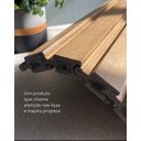 Ver mais imagens de Painel Ripado de Poliestireno Angular 4,7CMX2CM Barra de 2,85METRO Linear Carvalho Graddus
