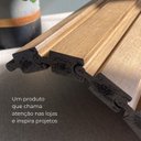 Ver mais imagens de Painel Ripado de Poliestireno Angular 4,7CMX2CM Barra de 2,85 Metro Linear Carvalho Graddus