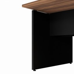 Plataforma Estação de Trabalho 4 Lugares 240cmX120cm Pé Painel Espresso Móveis - 10
