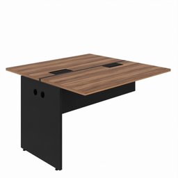 Plataforma Estação de Trabalho 4 Lugares 240cmX120cm Pé Painel Espresso Móveis - 19