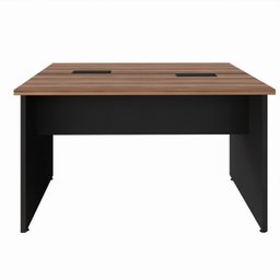 Plataforma Estação de Trabalho 4 Lugares 240cmX120cm Pé Painel Espresso Móveis - 9