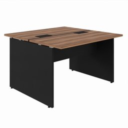 Plataforma Estação de Trabalho 4 Lugares 240cmX120cm Pé Painel Espresso Móveis - 8