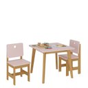 Ver imagem 2 de Conjunto Infantil Mesa com 2 Cadeiras Sofia Madeira Maciça e MDF