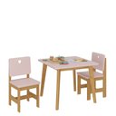 Ver imagem 2 de Conjunto Infantil Mesa com 2 Cadeiras Sofia Madeira Maciça e MDF