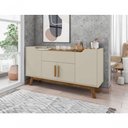 Ver imagem 3 de Balcão Casa Azzur 4 Portas 1 Gaveta MDP Off White Cinamomo Bechara Móveis