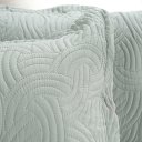 Ver imagem 2 de Kit Cobre Leito Solteiro Ultra Lisse Lisa New 100% Poliéster 160x220cm Verde Menta