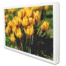 Quadro Decorativo Caixa Floral Flores Amarela Tacolado Moldura Caixa 3cm Branca sem Vidro 60 X 90cm - 2
