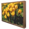 Quadro Decorativo Caixa Floral Flores Amarela Tacolado Moldura Caixa 3cm Branca sem Vidro 60 X 90cm - 4