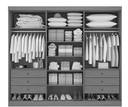 Ver imagem 3 de Guarda Roupa Monte Carlo 6 Portas 6 Gavetas - D'Doro Móveis:Branco