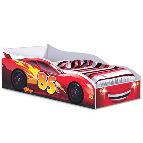 Cama Carro Infantil Mc Relâmpago Vermelho