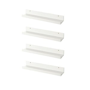 Kit 4 Prateleiras para Quadros e Livros 100cm X 12cm