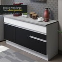 Ver mais imagens de Armário de Cozinha Compacta 150cm Branco/Preto Glamy Madesa 01