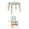 Conjunto Infantil Mesa com 2 Cadeiras Madeira de Pinus Sofia - 3
