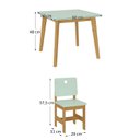 Ver imagem 3 de Conjunto Infantil Mesa com 2 Cadeiras Sofia Madeira Maciça e MDF