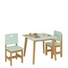 Conjunto Infantil Mesa com 2 Cadeiras Madeira de Pinus Sofia - 2