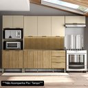 Ver imagem 2 de Armário de Cozinha 4 Peças Charm04 Balcão sem Tampo 160cm K02 Freijó/Vanilla - Mpozenato