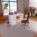 Ver imagem 1 de Escrivaninha Mesa Escritório Elegance 1 Gaveta 105cm Branco
