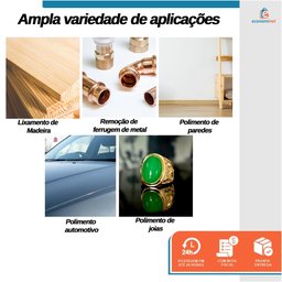 Kit 10 Disco de Lixa Abrasivo Telado com Velcro Lixadeiras 225mm Grão 240 - Starfer - 5