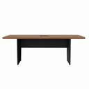 Ver imagem 5 de Kit 3 Peças com Mesa de Reunião Retangular com 01 Caixa de Tomada e Dois Armários Baixos Espresso Móveis