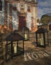 Ver imagem 4 de Lanterna Média Rústica Marroquina Decoração Interna Iluminação com Velas - Preto
