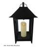 Lanterna Média Rústica Marroquina Decoração Interna Iluminação com Velas - Preto - 7