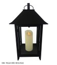 Ver imagem 7 de Lanterna Média Rústica Marroquina Decoração Interna Iluminação com Velas - Preto