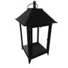 Lanterna Média Rústica Marroquina Decoração Interna Iluminação com Velas - Preto - 9