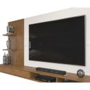 Ver imagem 6 de Painel de TV até 60 Polegadas Ripado com Nichos Siena - Freijó - Off White - ÉdeCasaMóveis                                                     