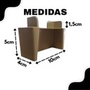 Ver imagem 3 de Pezinho de Armário Guarda Roupa Roupeiro Pé para Móveis Gabinete Cômoda Kit 100 Ivy:amêndoa Caramelo
