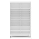 Ver imagem 5 de Sapateira 2 Portas de Correr e 20 Prateleiras com Diferentes Níveis Diamante Yescasa Branco