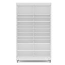 Ver imagem 5 de Sapateira 2 Portas de Correr e 20 Prateleiras com Diferentes Níveis Diamante Yescasa Branco