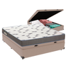 Cama Box Casal com Bau Ortobom D33 Light Bege - 1