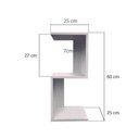 Ver imagem 3 de Prateleira Cabeceira Mdf Branco Tx 60l X 25p X 25a Cm Prtbr006