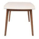Ver imagem 5 de Mesa de Madeira Maciça e MDF L135 X P 90 X Alt 77 Linea Cinza/Marrom/Offwhite