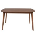 Ver imagem 1 de Mesa de Madeira Maciça e MDF L135 X P 90 X Alt 77 Linea Marrom