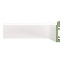 Ver imagem 1 de Kit Rodapé de MDF 15 Barras Lisas de 8CMX2,40m Rende 36m Branco/Liso Moldufama