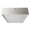Ver imagem 1 de Luminária Plafon Bivolt E27 Quadrado 30cm 4 Lâmpadas Branco
