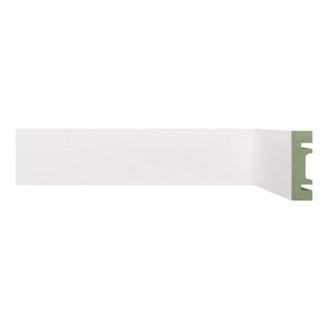 Rodapé MDF Liso 5CMX2,40m 501 Moldufama Kit 96m