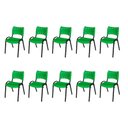 Ver imagem 1 de Kit 10 Cadeira Iso - Verde