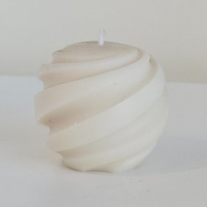 Vela Decorativa Esfera Espiral - 2 Tamanhos