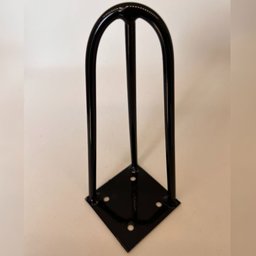 Kit 02 Pés de Ferro Aço Hairpin Legs 20 Cm Preto A01 Sofá Móveis Mesa - Inoviza - 3