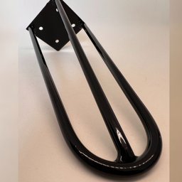 Kit 02 Pés de Ferro Aço Hairpin Legs 20 Cm Preto A01 Sofá Móveis Mesa - Inoviza - 4