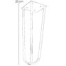 Kit 02 Pés de Ferro Aço Hairpin Legs 20 Cm Preto A01 Sofá Móveis Mesa - Inoviza - 5