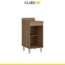 Ver imagem 2 de Balcão Cozinha Bela 01 Porta 40x82x52 Avelã/branco Tx 0457 - Clicklar