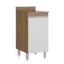 Ver imagem 1 de Balcão Cozinha Bela 01 Porta 40x82x52 Avelã/branco Tx 0457 - Clicklar